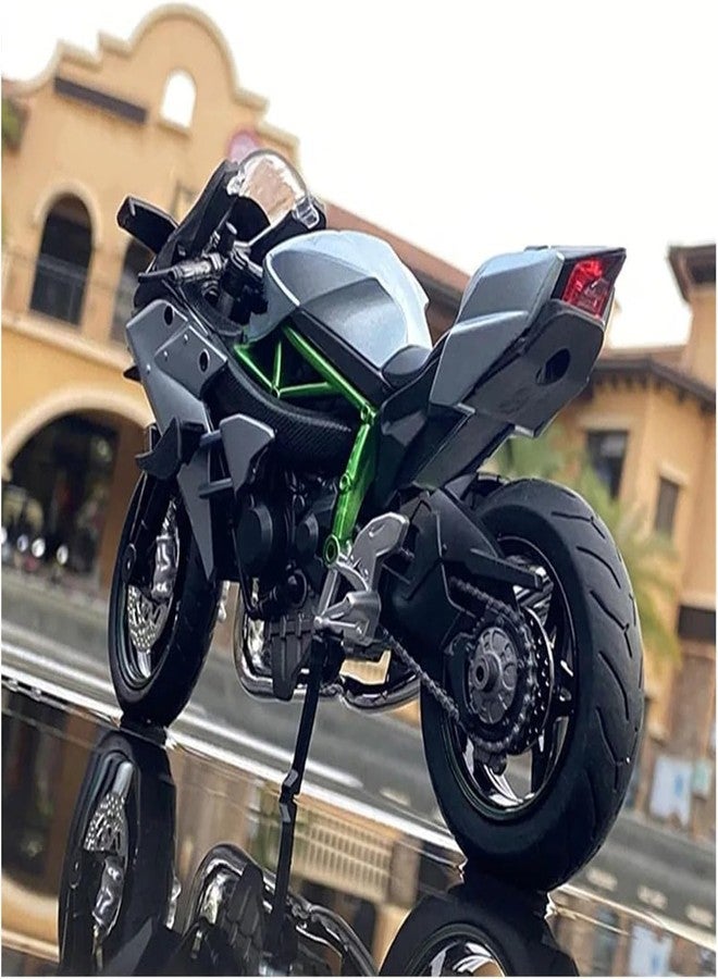 KENIRY Police Motorcycle Toy - Pull Back Motorcycle Toys, Tiny Gift with Music Lighting, Latte Motorcycles Toy for Kids Boys Age 3-8 Year Old [Multicolor] (Ninja Bike-Black) - Image 3